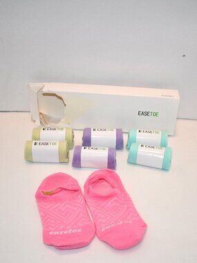 Easetoe No Show Socks – 7 Pairs Low Cut Ankle Non-Slip Casual Invisible Size 5-8